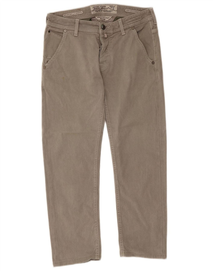 Jeans dritti regolari da uomo Jacob Cohen W32 L26 cotone grigio