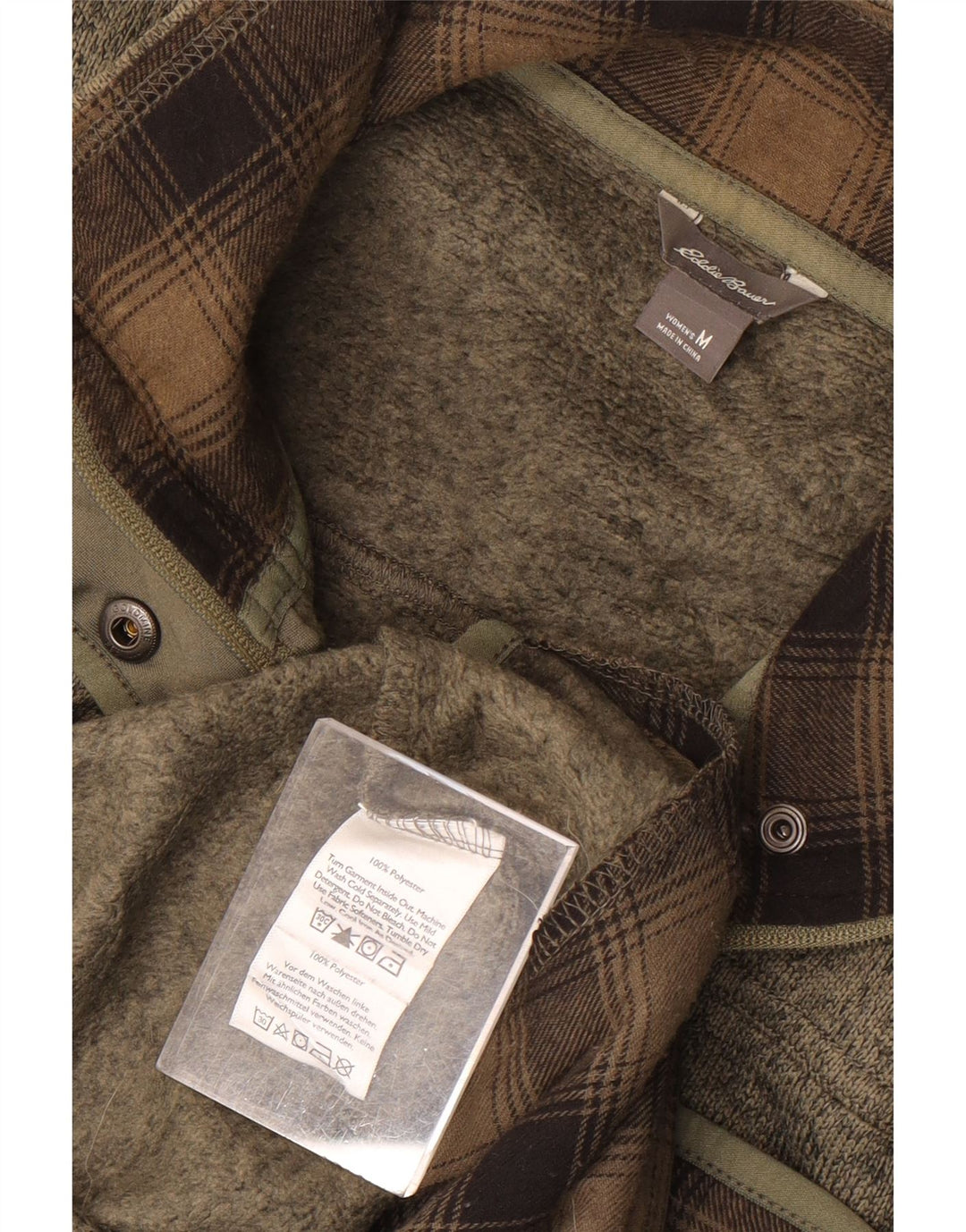 Giacca da tuta da donna Eddie Bauer UK 14 Medium Khaki Flecked