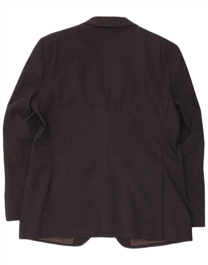 Giacca blazer da uomo a 2 bottoni Jeff Banks UK 42 XL lana grigia