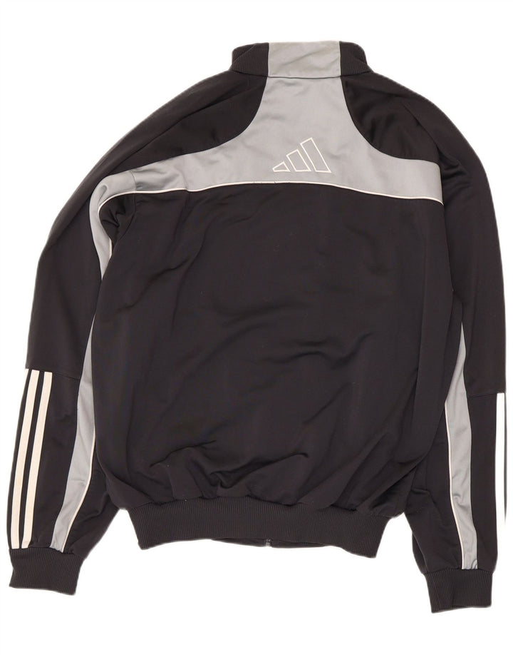 Giacca da tuta grafica da uomo Adidas UK 40/42 Medium Black Colourblock