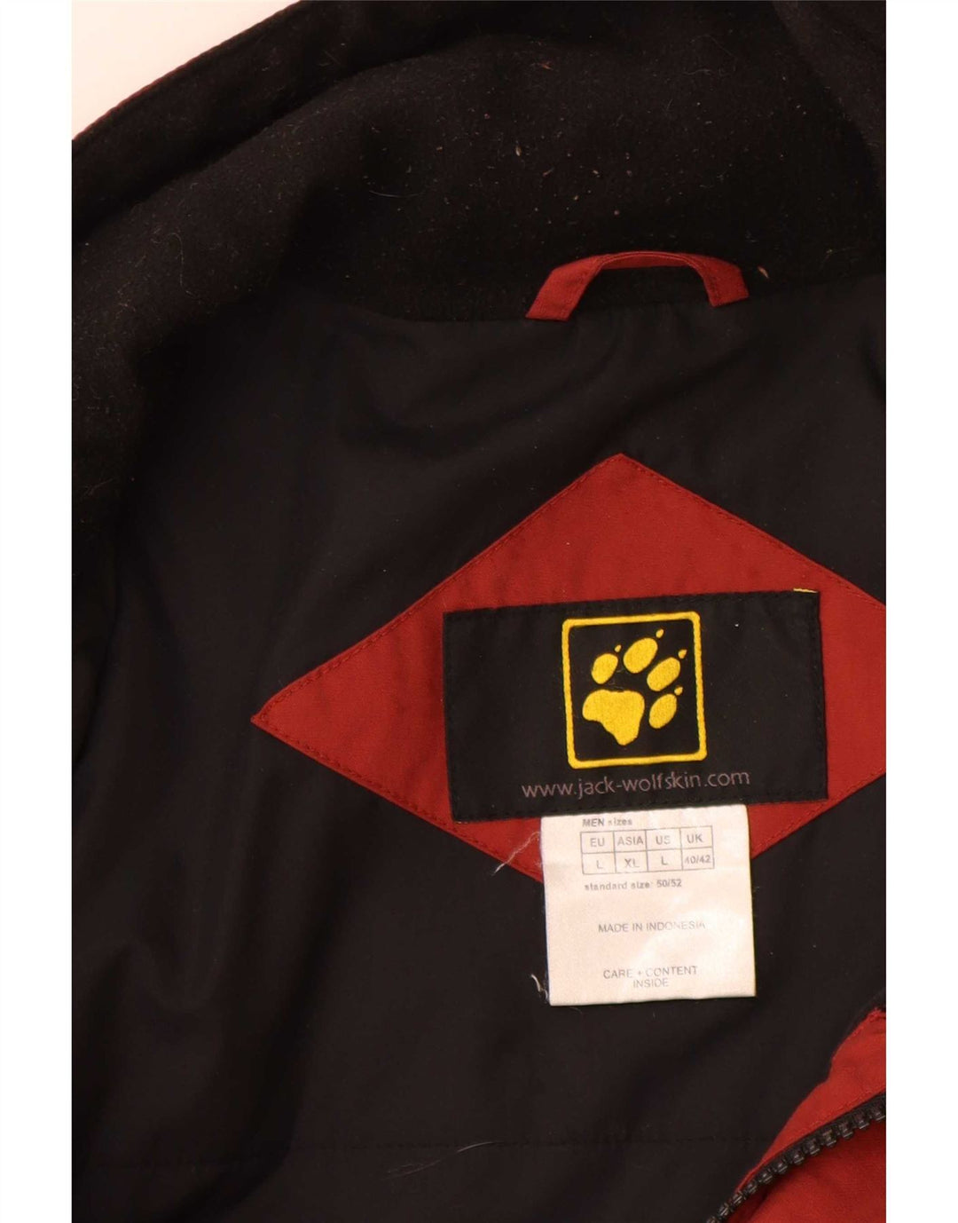 Giacca a vento da uomo Jack Wolfskin UK 40/42 Large Red Colourblock