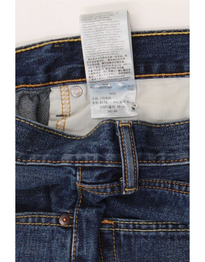 Pantaloncini di jeans Levi's 502 da uomo W32 in cotone blu medio