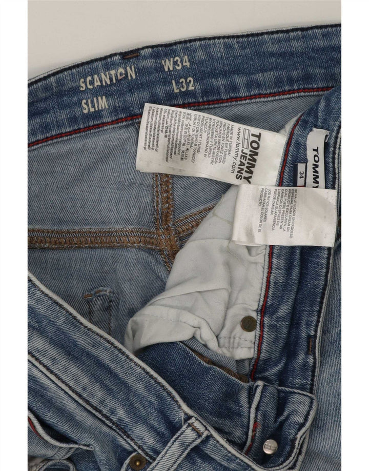 Tommy Hilfiger Uomo Scanton Slim Jeans W34 L32 Blu