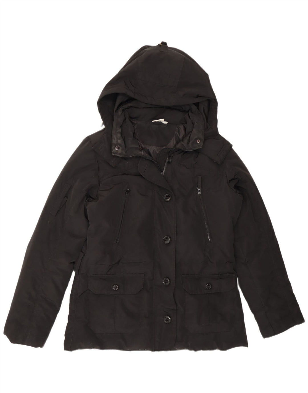 Giacca imbottita con cappuccio da donna Ellesse UK 18 XL poliestere nero