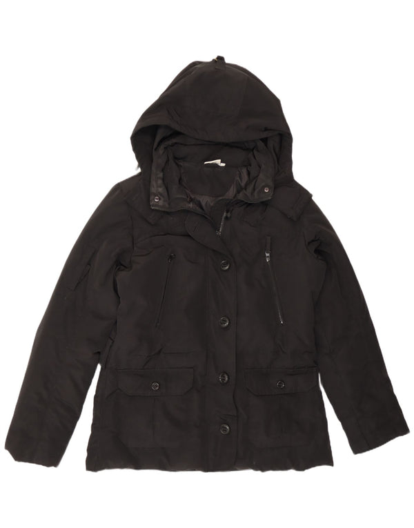 Giacca imbottita con cappuccio da donna Ellesse UK 18 XL poliestere nero