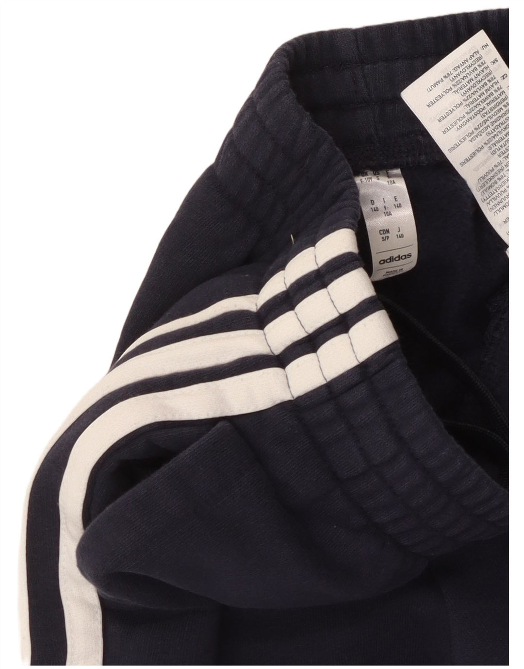 Pantaloni della tuta da ragazzo ADIDAS Joggers 9-10 anni in cotone blu navy