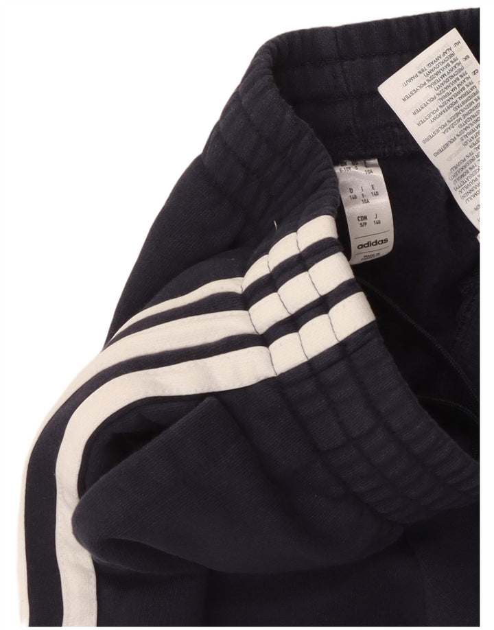 Pantaloni della tuta da ragazzo ADIDAS Joggers 9-10 anni in cotone blu navy