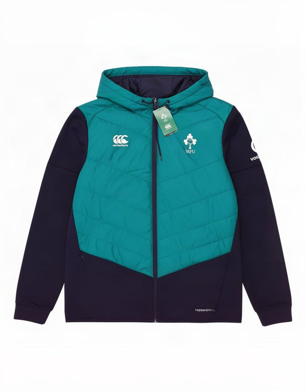 Canterbury Mens Ireland Tracksuit Top Jacket Large Navy Blue Colourblock