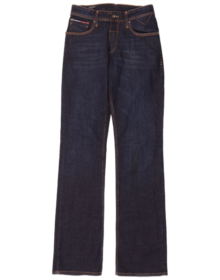 Jeans bootcut da donna Tommy Hilfiger W30 L39 cotone blu navy