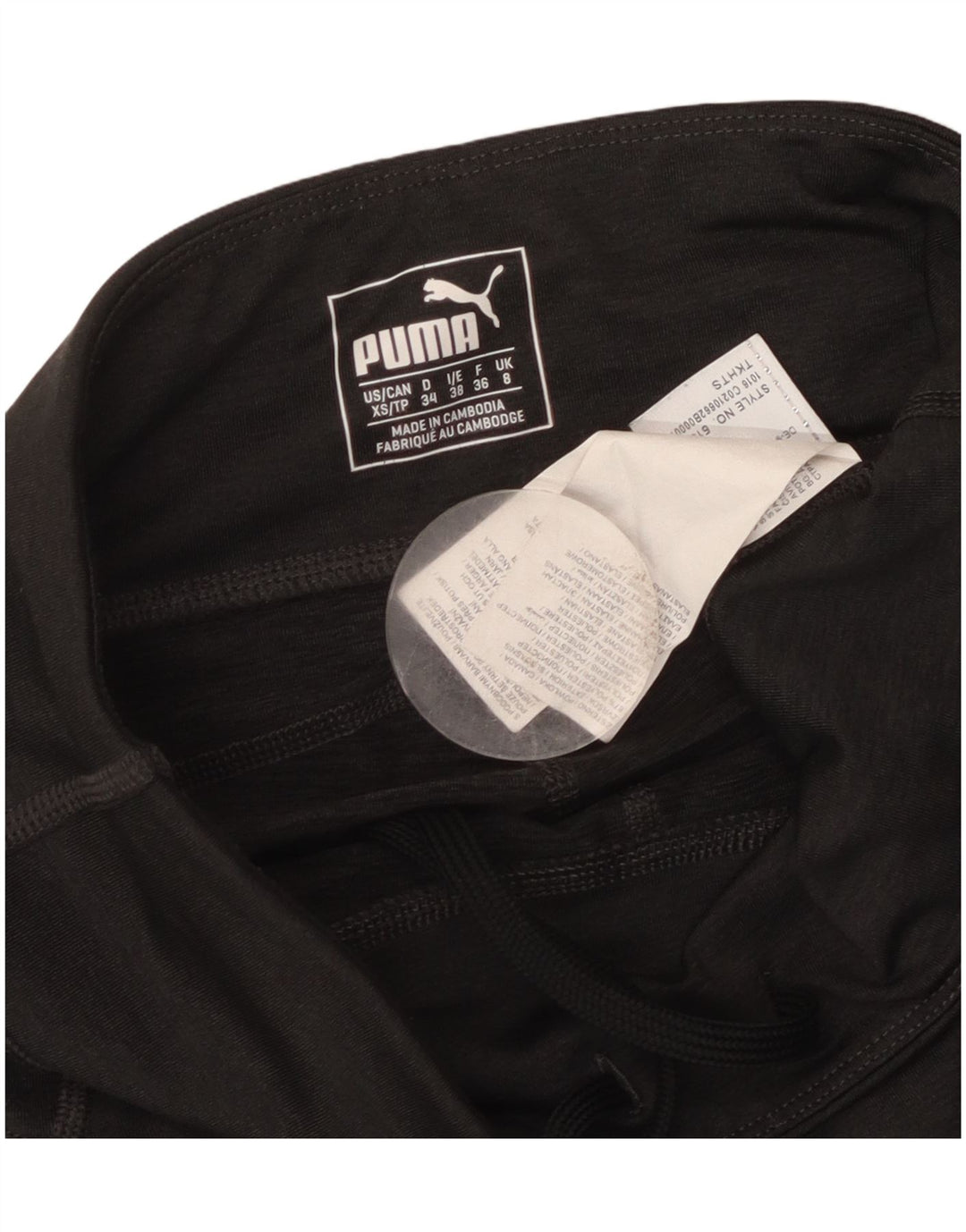 Leggings Capri da donna Puma UK 8 Small Grigio Poliestere