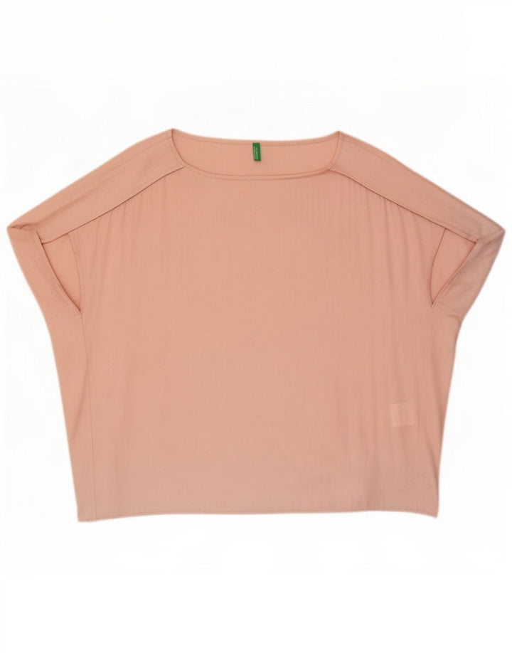 Camicetta oversize da donna Benetton Top UK 10 Small Rosa Poliestere