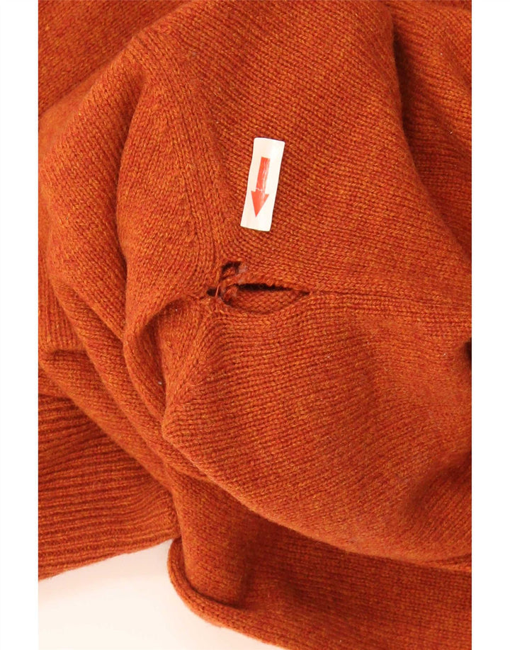 Maglione Kappa da uomo con zip e collo XL arancione