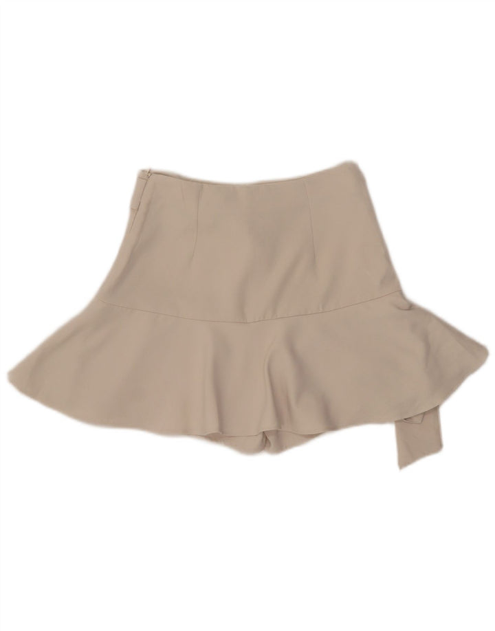 Gonna corta da donna Zara UK 4 XS Poliestere beige