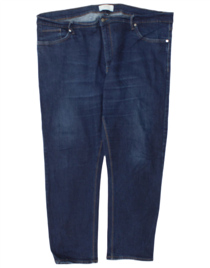 Jeans affusolati da uomo Marks & Spencer W44 L29 cotone blu navy