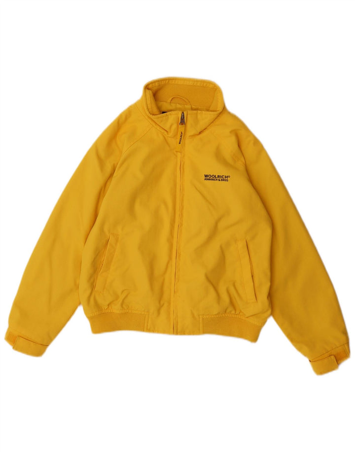 Giubbotto bomber da bambino WOOLRICH 7-8 anni in nylon giallo