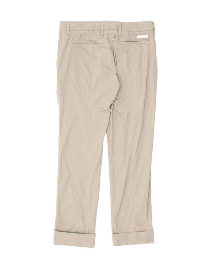 PRADA Womens Straight Chino Trousers EU 40 Medium W30 L26 Grey Cotton Vintage Prada and Second-Hand Prada from Messina Hembry 