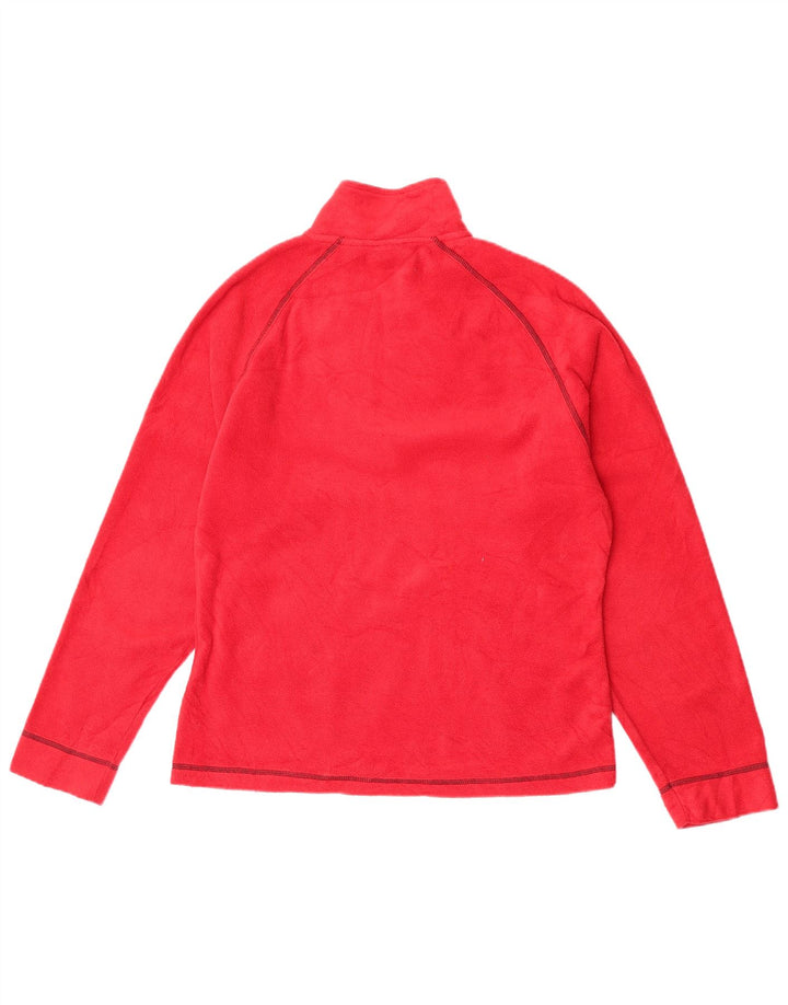Maglione in pile da donna Fila con collo e zip IT 46/48 Large Rosso Poliestere