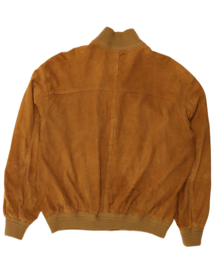 Bomber Uomo In Pelle Scamosciata Conbipel IT 56 2XL Pelle Beige