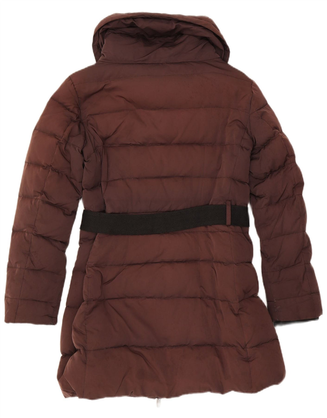 Cappotto imbottito da donna Zara UK 16 grande marrone