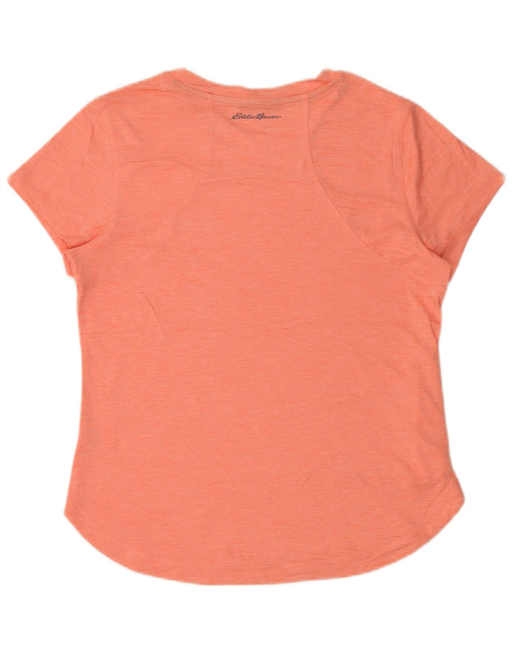 T-shirt da donna EDDIE BAUER UK 14 poliestere rosa medio