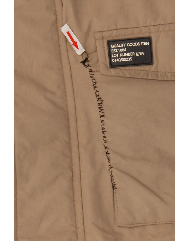 Giacca a vento con cappuccio Marks & Spencer per ragazzi 13-14 anni Beige in poliammide