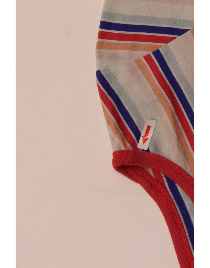 T-shirt da donna Vans UK 14 grande in cotone a righe multicolore