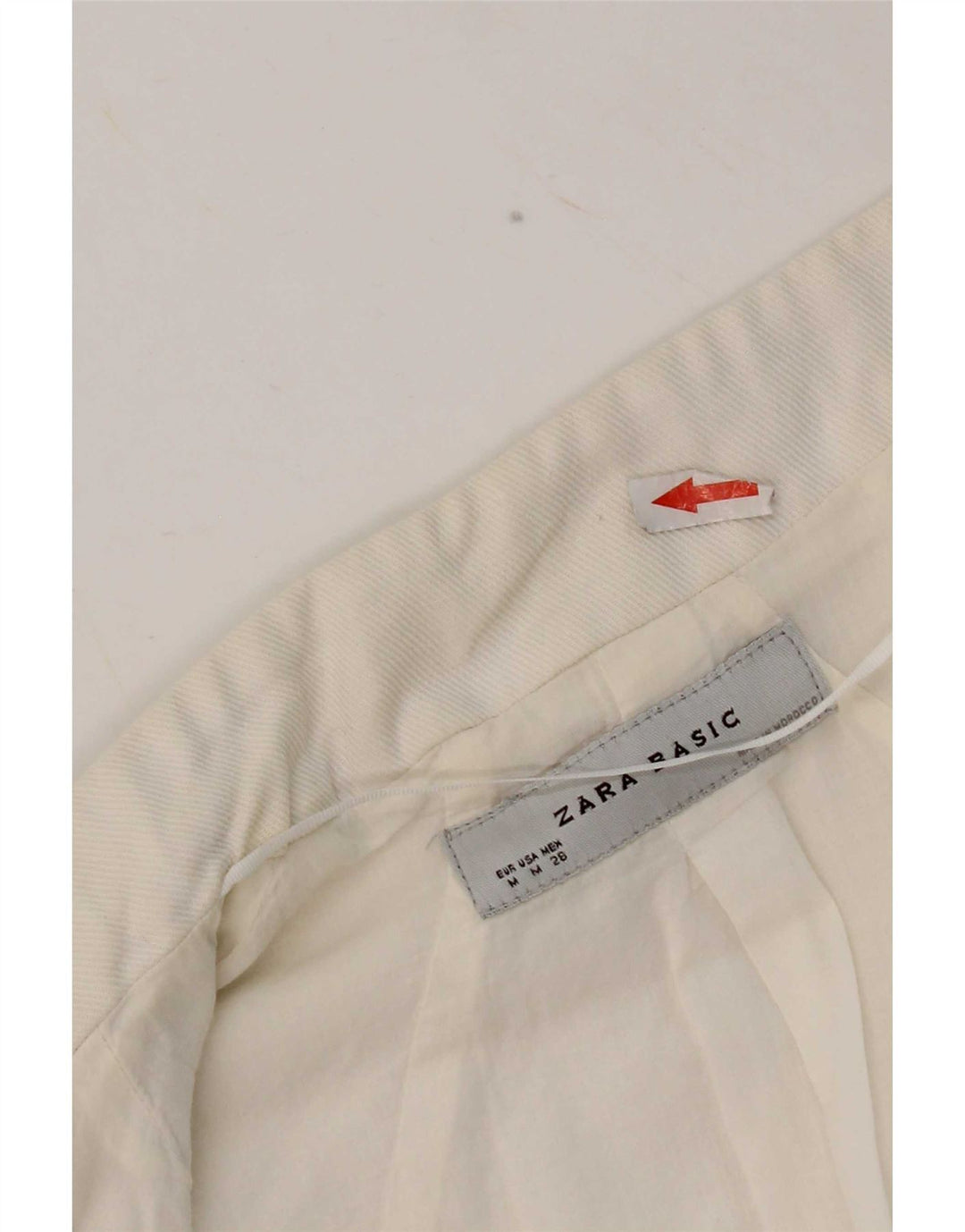 Giacca Bolero aperto da donna Zara UK 12 cotone bianco medio