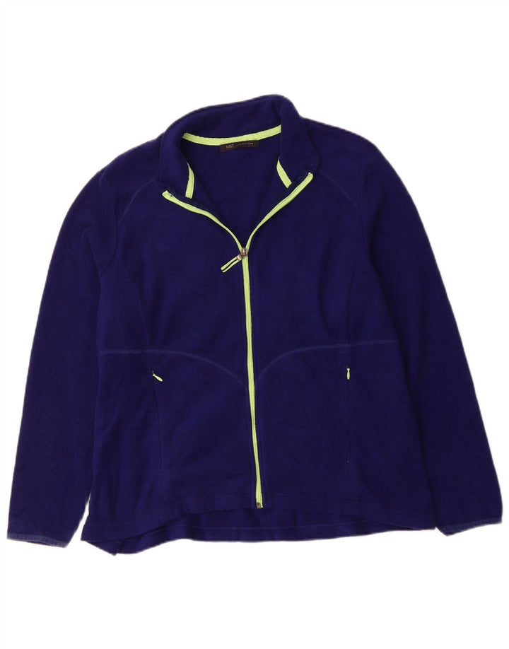 Giacca in pile da donna Marks & Spencer UK 20 2XL Poliestere viola