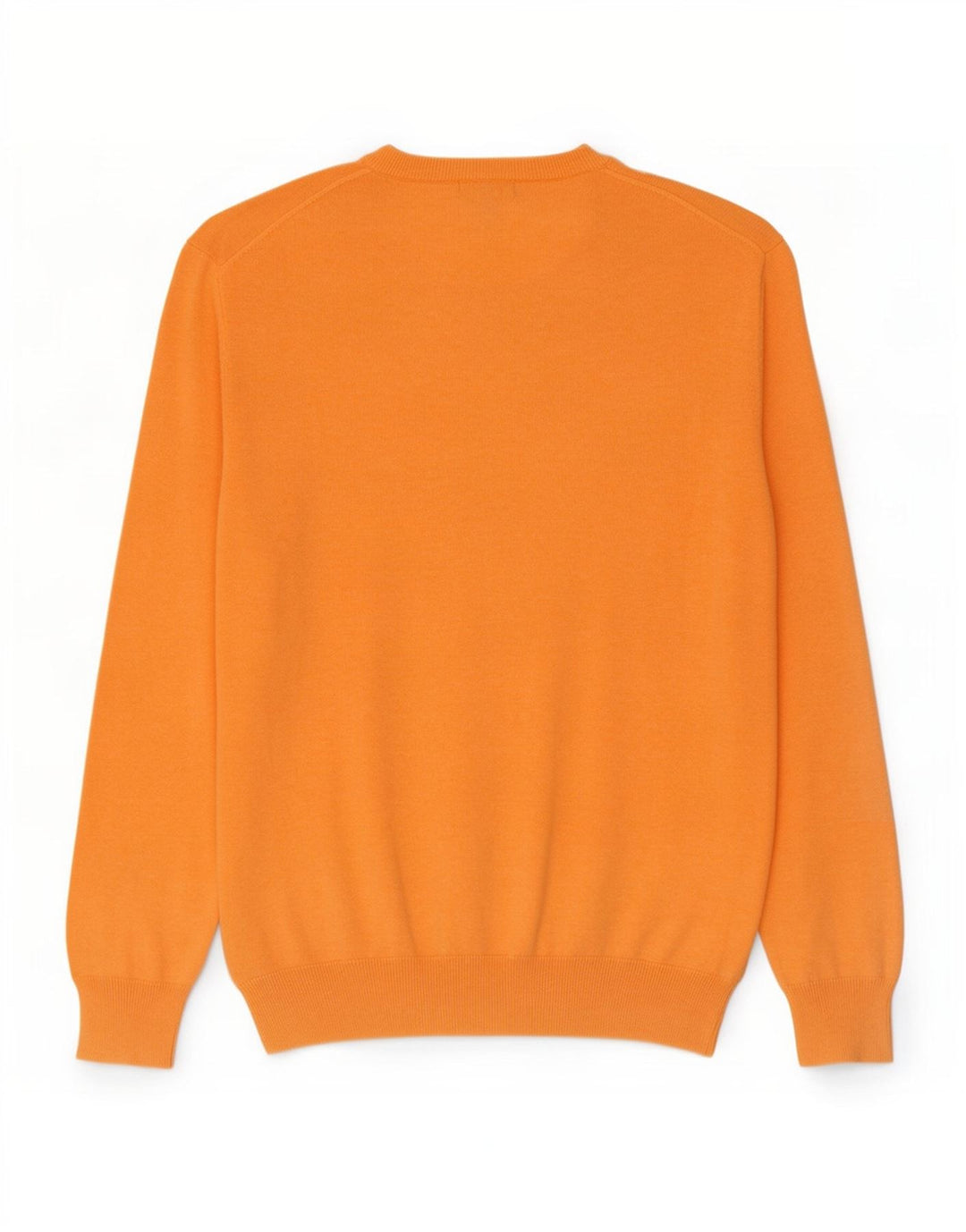 Gant Maglione da uomo con scollo a V grande in cotone arancione