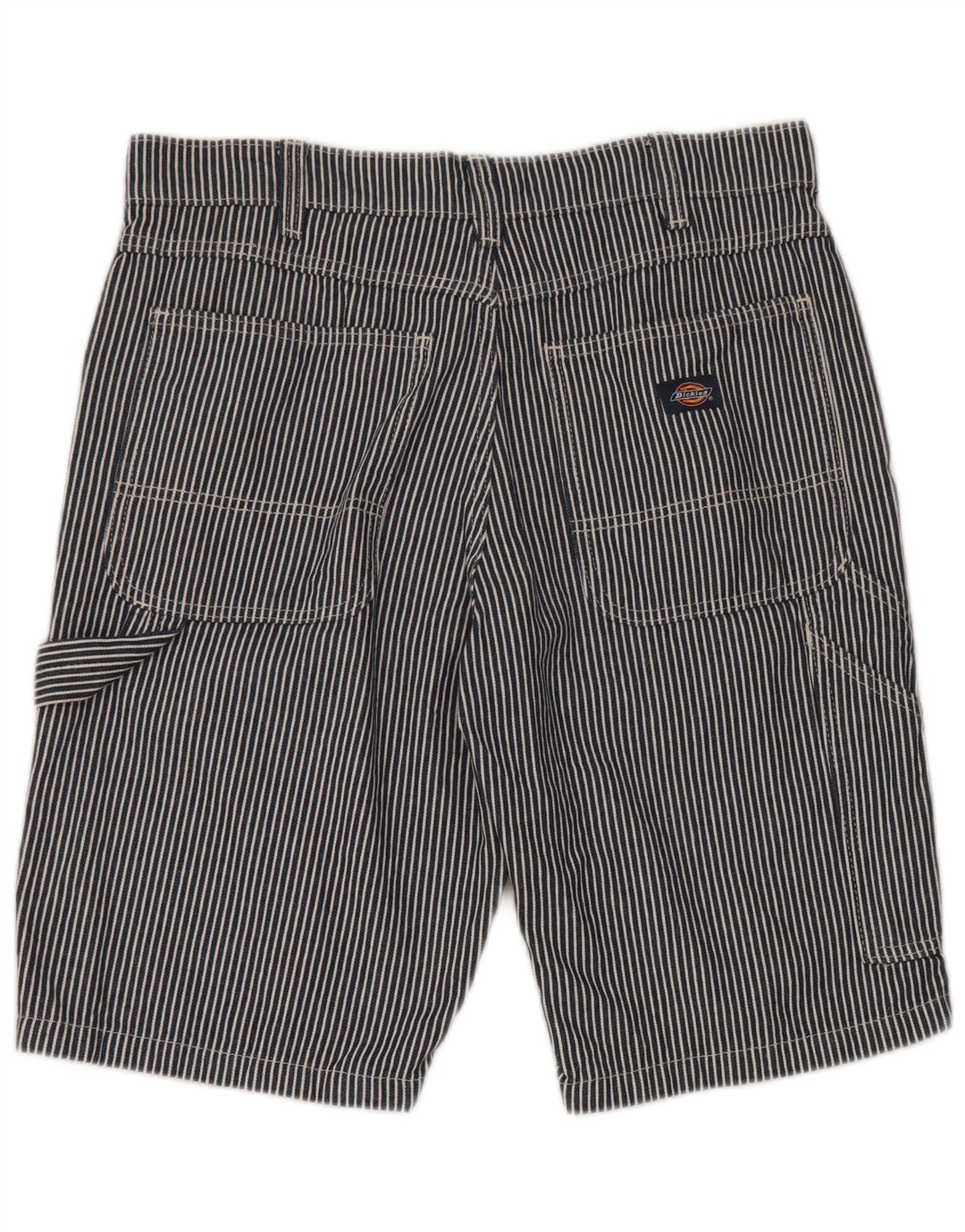 Pantaloncini cargo da uomo Dickies W34 Large in cotone a righe blu navy