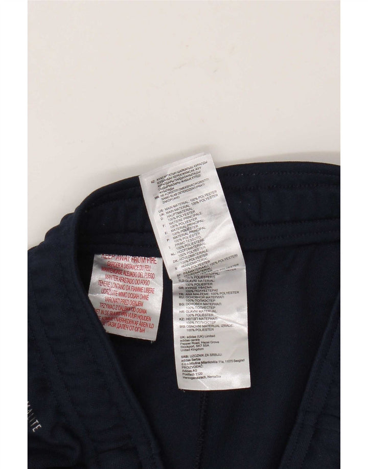 Pantaloni da tuta Adidas Climalite da ragazzo 11-12 anni in poliestere blu navy