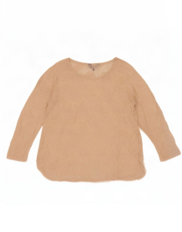 Top da donna Phase Eight manica 3/4 UK 10 piccolo Beige