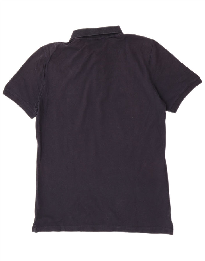 Polo da uomo Sundek grande in cotone blu navy