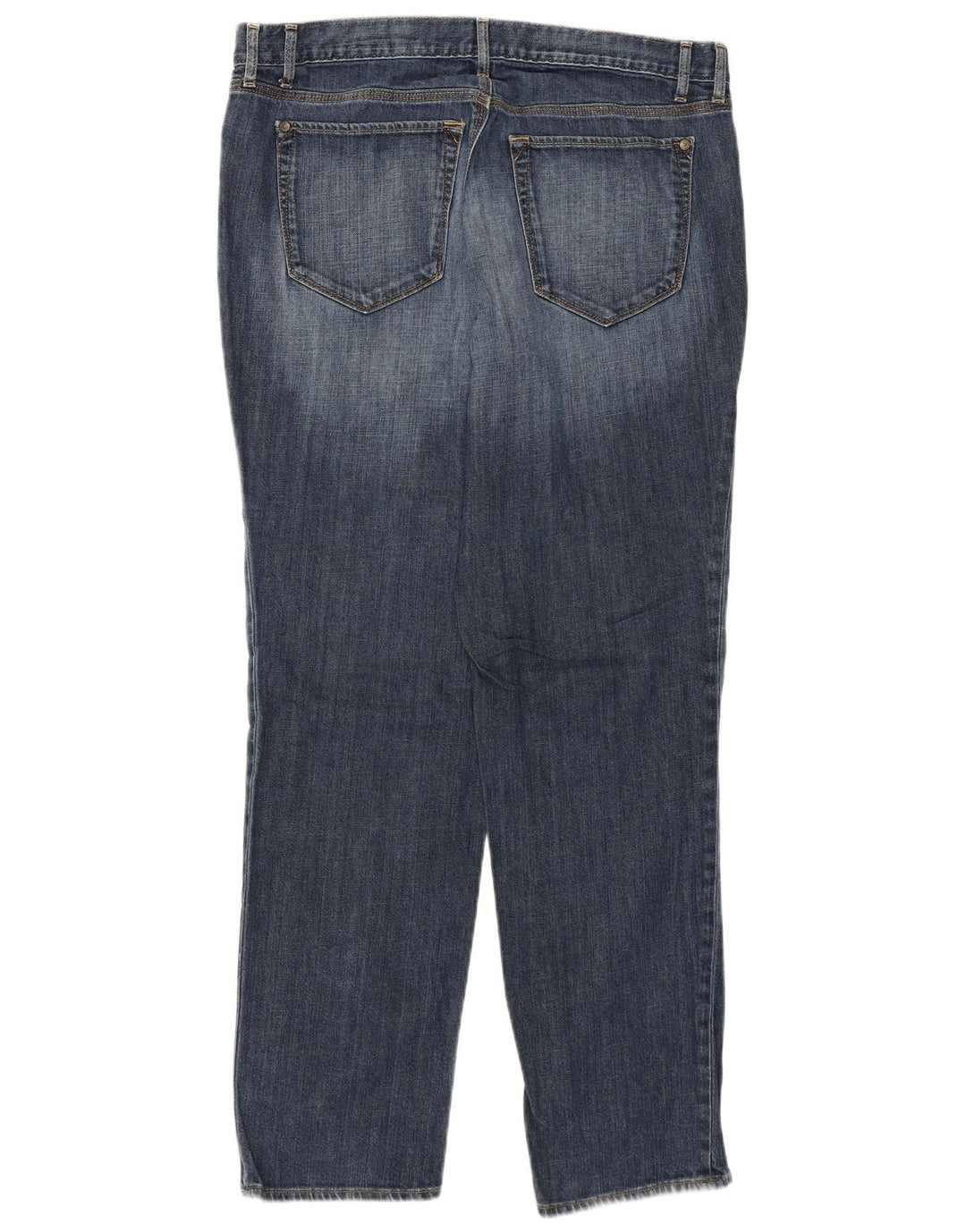 Eddie Bauer Jeans Boyfriend affusolati da donna US 12 Large W34 L30 Cotone blu