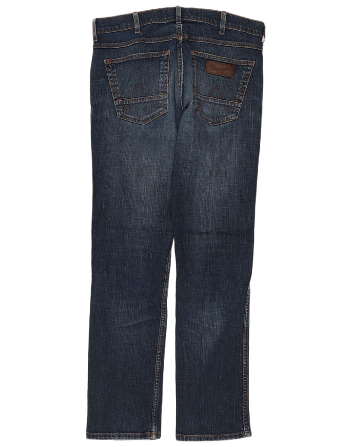 Jeans dritti da uomo Greensboro WRANGLER W31 L32 cotone blu navy