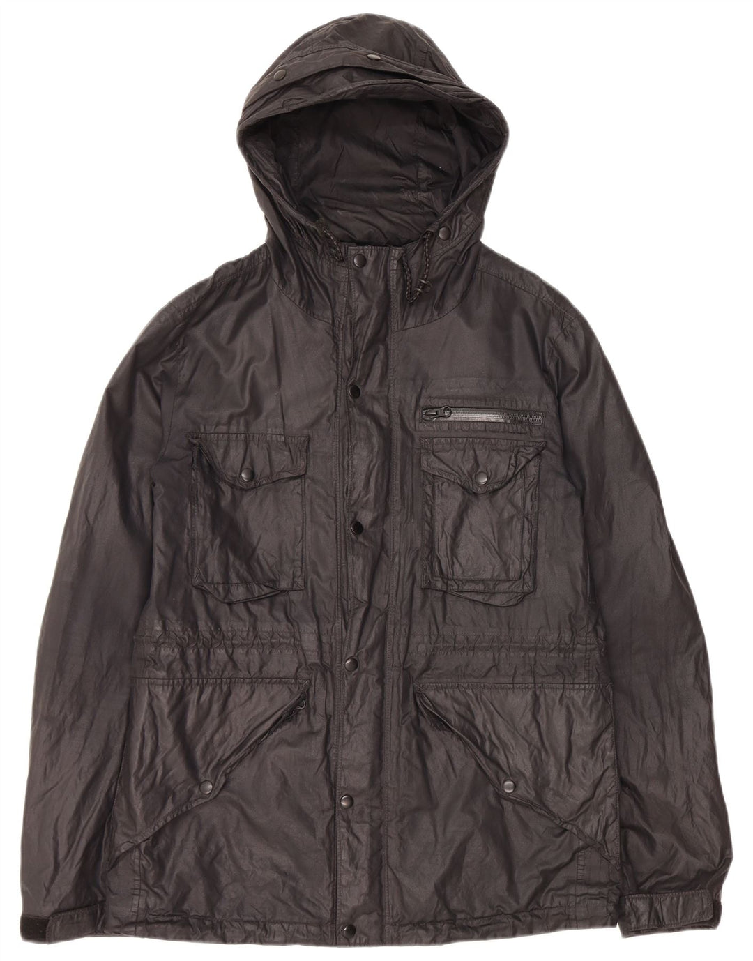 Giacca pratica da uomo con cappuccio ALL SAINTS UK 38 media nera