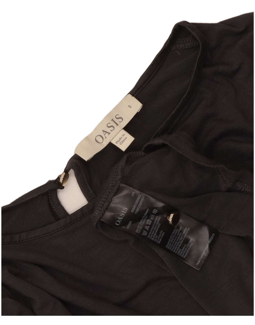 Camicetta a maniche lunghe da donna Oasis UK 10 Small Viscosa grigia