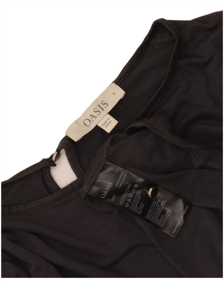 Camicetta a maniche lunghe da donna Oasis UK 10 Small Viscosa grigia