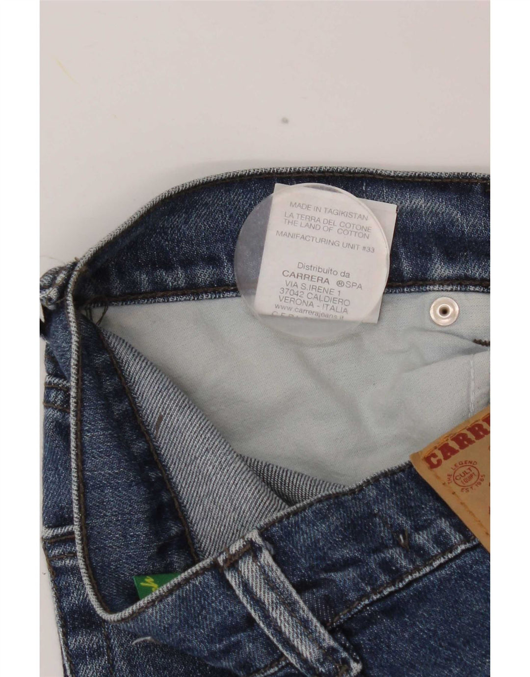 Jeans dritti da uomo Carrera 702 W31 L34 cotone blu