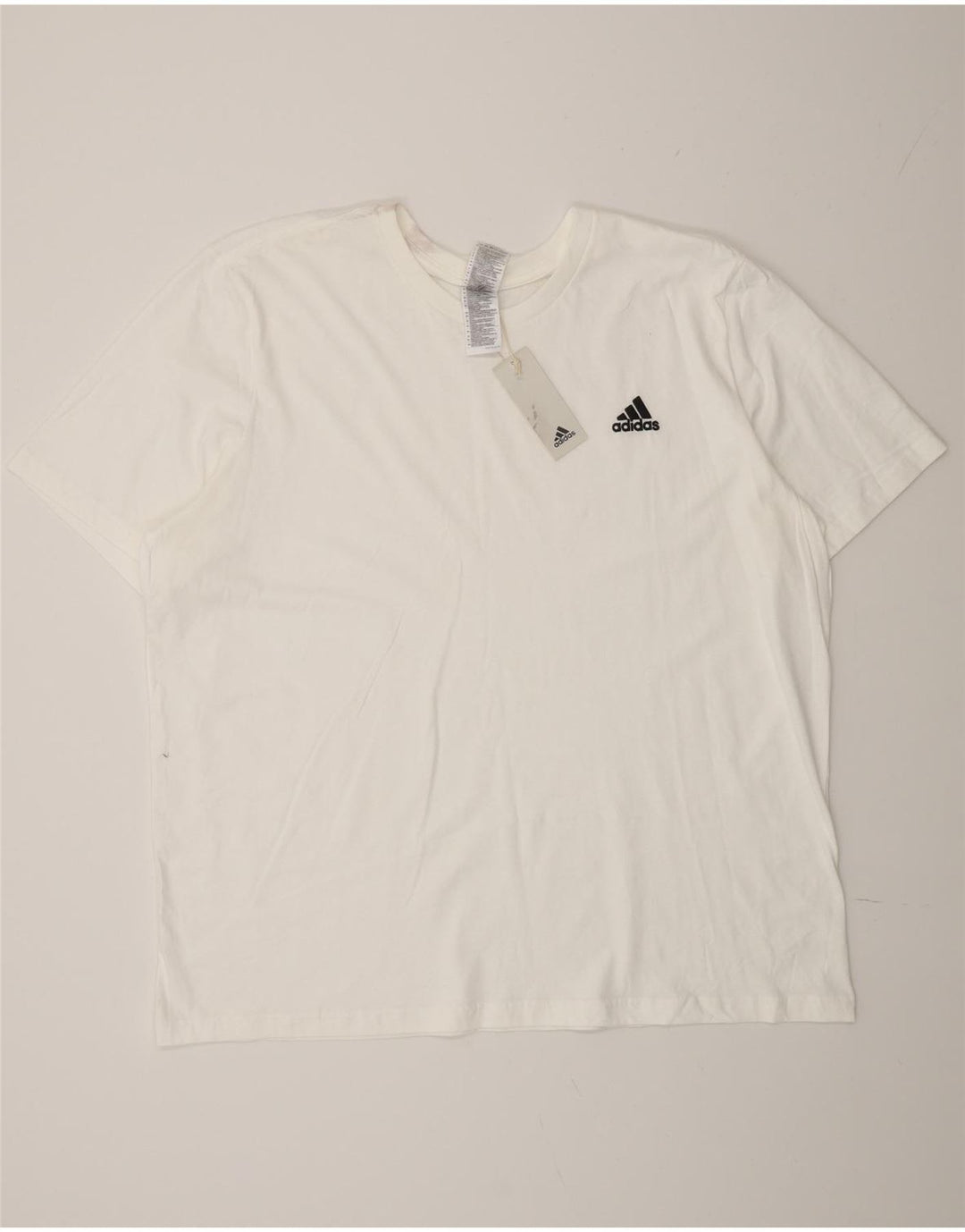 T-shirt da uomo Adidas Top 2XL cotone bianco
