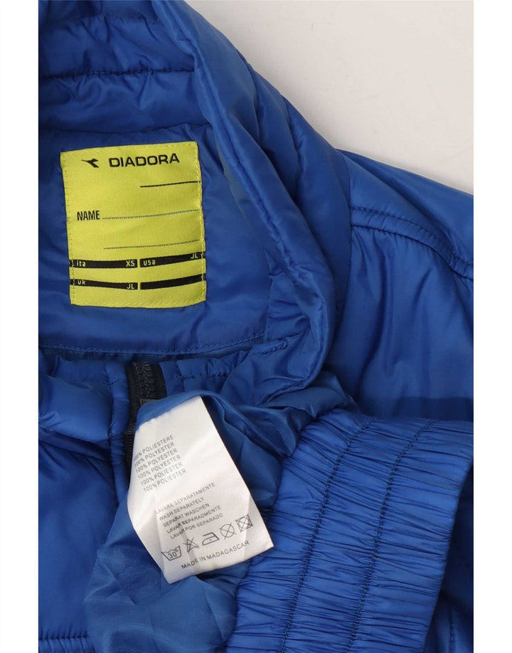Giubbotto Diadora Graphic Imbottito Bambino 9-10 Anni Large Blu Poliestere