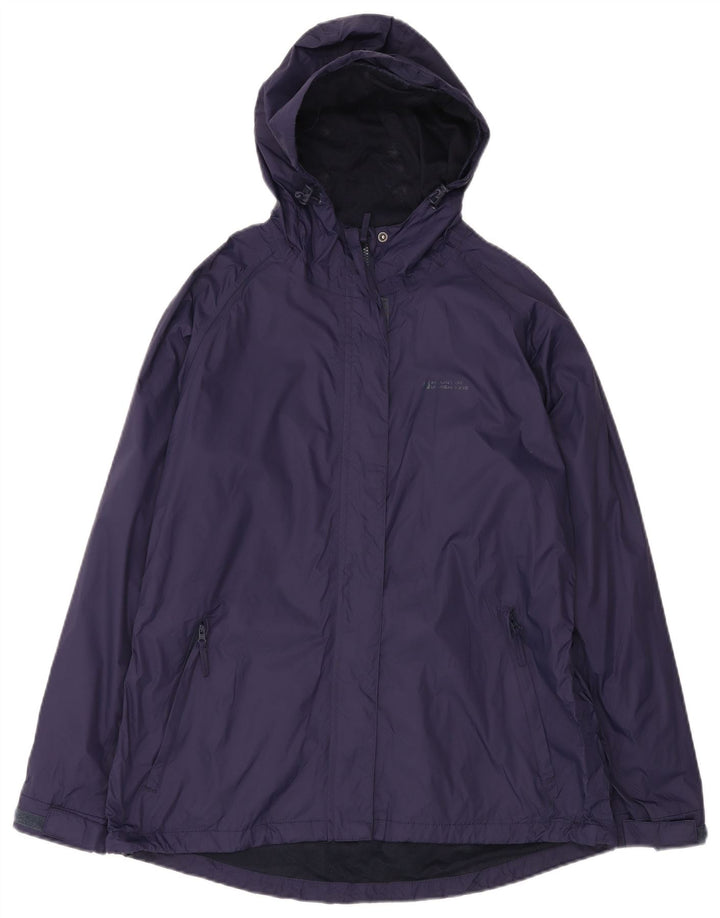 Giacca antipioggia con cappuccio da donna Mountain Warehouse UK 16 Large in nylon blu navy