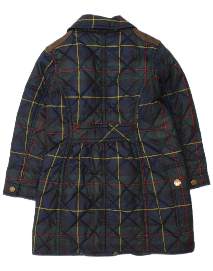 Giacca trapuntata per ragazze Ralph Lauren 3-4 anni a quadri blu navy
