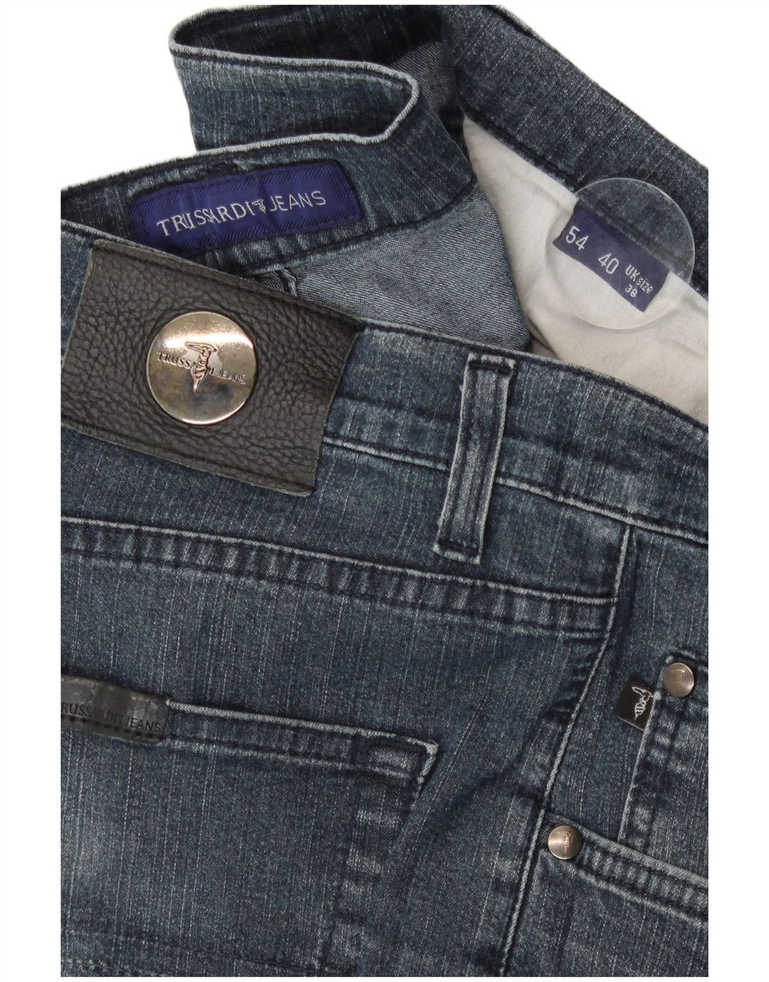 Jeans dritti da uomo Trussardi W38 L34 Blu