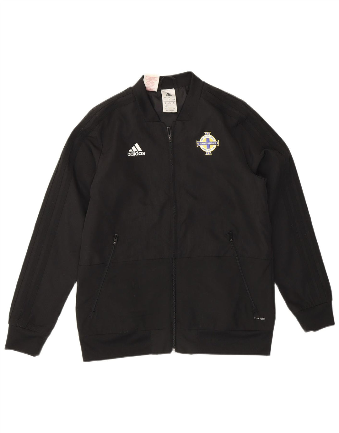 Giacca da tuta da ragazzo Adidas 11-12 anni in poliestere nero