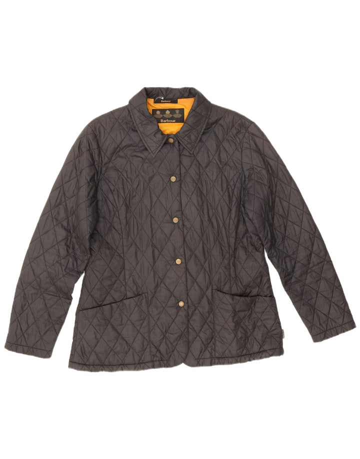 Giacca trapuntata da donna Barbour UK 14 grande nera