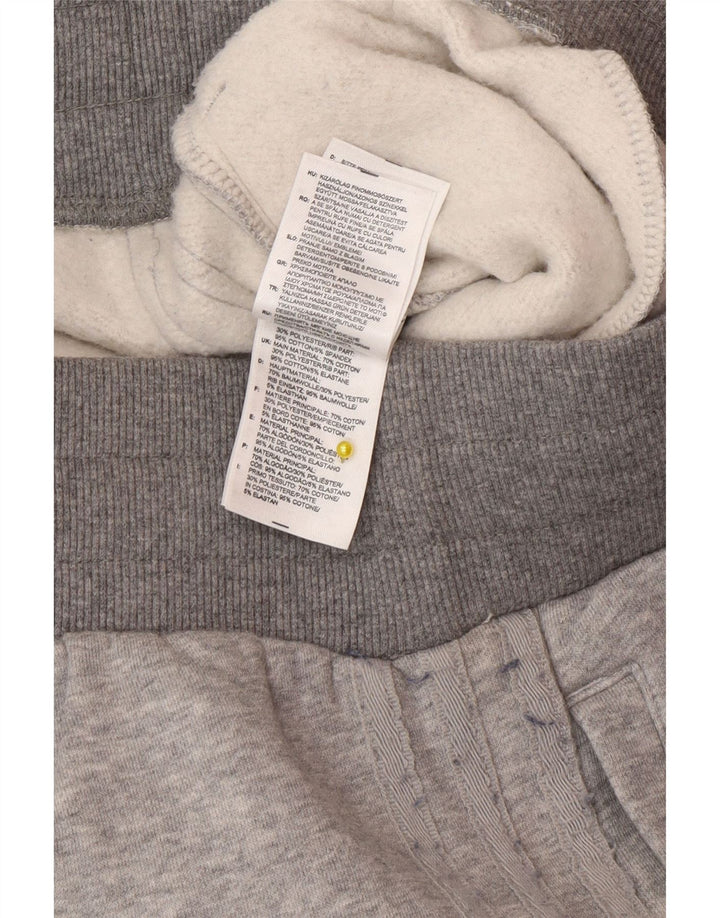 Pantaloni della tuta da donna Adidas UK 14 Cotone color block grigio medio