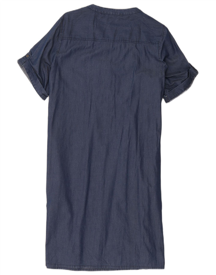 Abito camicia pullover da donna Marks & Spencer UK 16 grande cotone blu