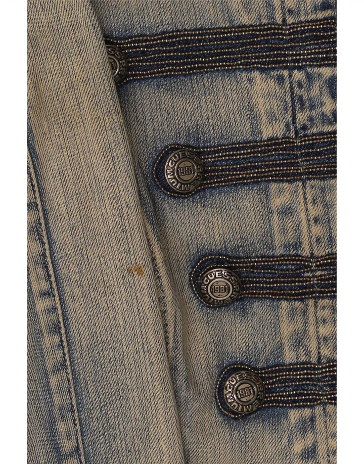 Giacca in denim da donna Guess UK 12 cotone blu medio