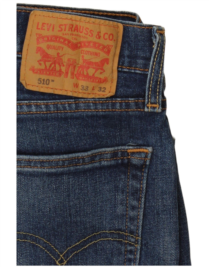 Jeans Levi's Uomo 510 Skinny W33 L32 Cotone Blu
